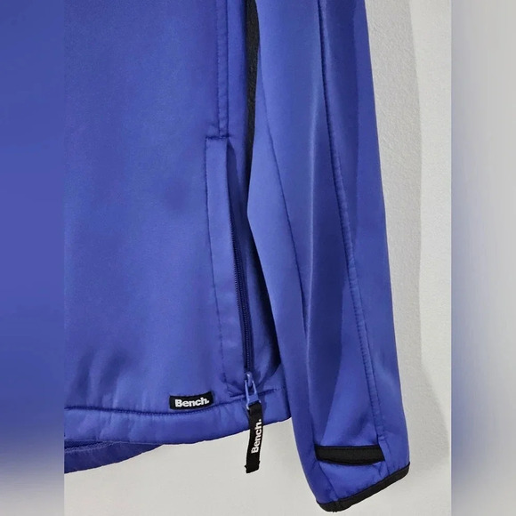 Bench Garron two face active zip up hooded jacket size medium royal blue - Picture 5 of 15